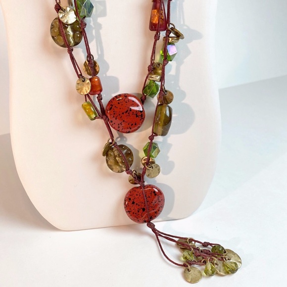 CHICO'S 'Gypsy Jewels’ Long Necklace - Picture 4 of 5